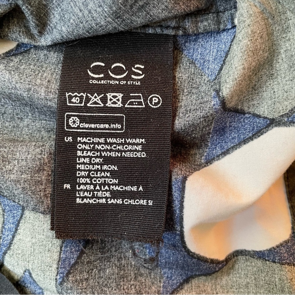 COS high-necked patterned blouse - Picture 10 of 11